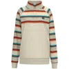 Hooey Women's 1/4 Zip Hoodie In Cream/aztec In Neutral