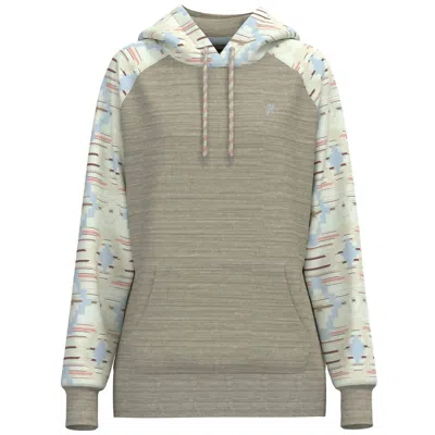 Hooey Women's Legendary Hoodie In Tan/multi In Gray