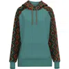 Hooey Women's Legendary Punchy Hoodie In Turquoise/multi In Green