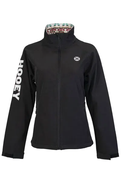 Hooey Women's Logo Sleeve Softshell Jacket In Black
