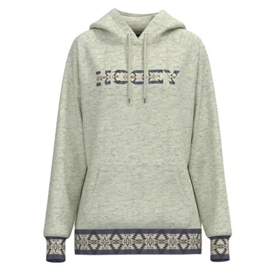 Hooey Women's Quilted Hoodie In Oatmeal In Neutral