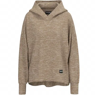 Hooey Women's Roomy Hoodie In Tan In Brown