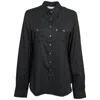 Hooey Women's Sol Competition Long-sleeve Shirt In Clematis In Black