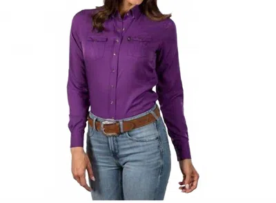 Hooey Women's Sol Snap Shirt In Purple