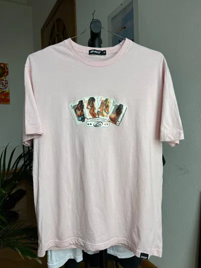 Pre-owned Hook Ups X Shortys Skateboards Vintage 90's Reef Sexy Girls Graphic T-shirt Skate Tee (size Medium) In Multicolor