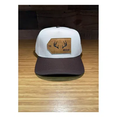 Hooked And Tagged Men's  Buck Full Cloth Adjustable Hat In Brown