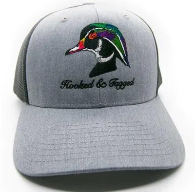 Hooked And Tagged Men's  Whistlin' Wings Embroidered Adjustable Hat In Gray