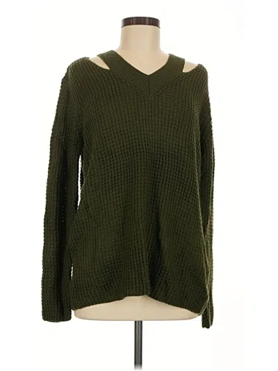 Pre-owned Hooked Up By Iot Pullover Sweater In Green