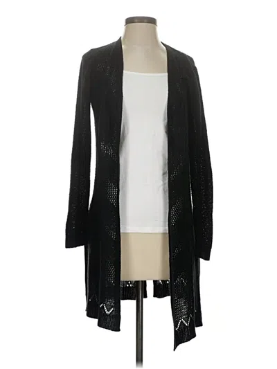Pre-owned Hooked Up Cardigan Sweater In Black