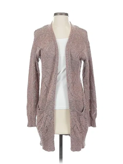 Pre-owned Hooked Up Cardigan Sweater In Brown