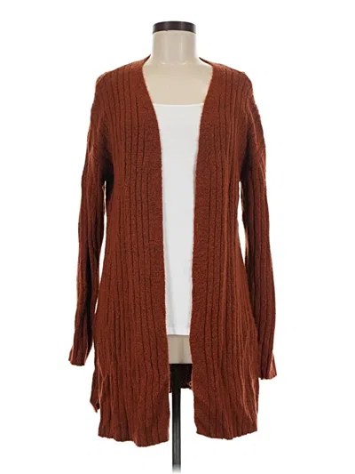Pre-owned Hooked Up Cardigan Sweater In Brown