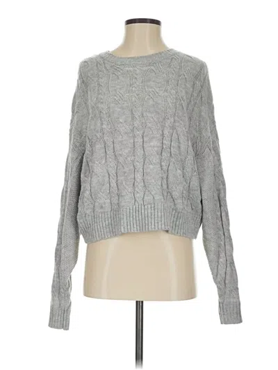 Pre-owned Hooked Up Pullover Sweater In Gray