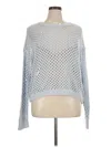 Hooked Up Pullover Sweater In Gray