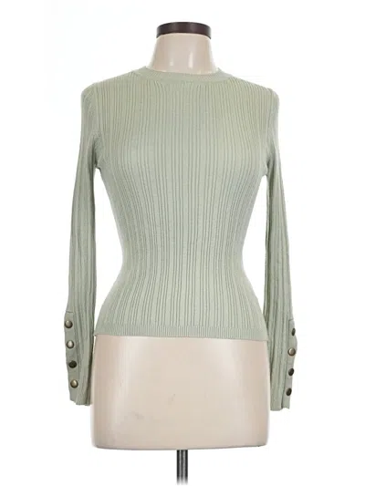 Pre-owned Hooked Up Pullover Sweater In Green
