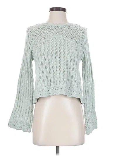 Pre-owned Hooked Up Pullover Sweater In Green