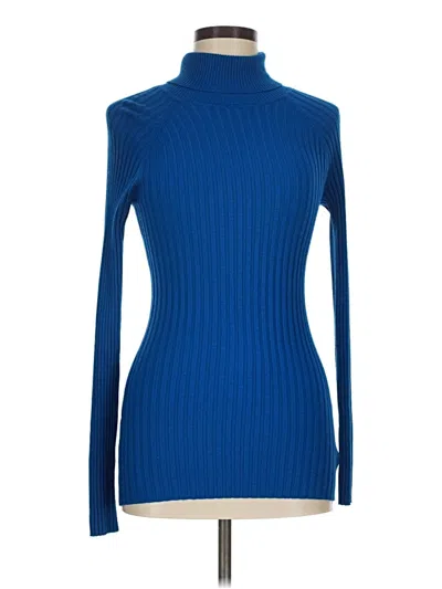 Pre-owned Hooked Up Turtleneck Sweater In Blue