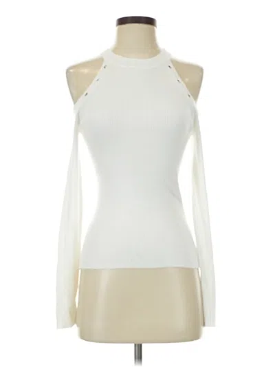 Pre-owned Hooked Up Turtleneck Sweater In White