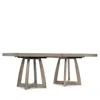 Hooker Furniture Affinity 78 Rectangle Pedestal Dining Table In Gray