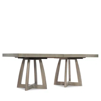 Hooker Furniture Affinity 78 Rectangle Pedestal Dining Table In Gray