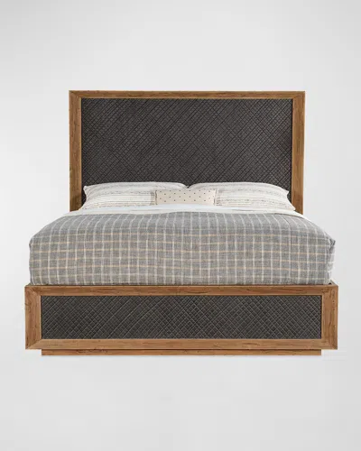 Hooker Furniture Big Sky Queen Panel Bed In Rustic Wood