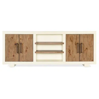 Hooker Furniture Big Sky Tv Stand For Tvs Up To 80" In Brown;white