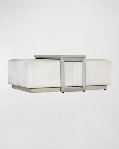 Hooker Furniture Bridged Hair On Hide Cocktail Table In Neutral