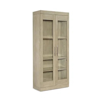 Hooker Furniture Cascade Display Cabinet In Light Wood