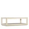 Hooker Furniture Cascade Collection Rectangular Cocktail Table In Chalk