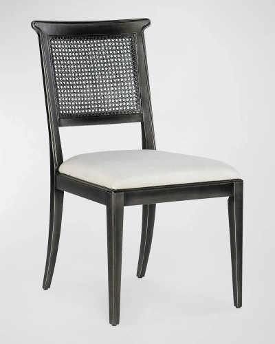 Hooker Furniture Charleston Cane Dining Side Chair In Black