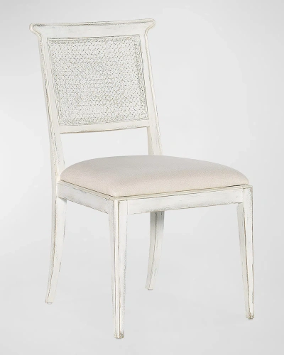 Hooker Furniture Charleston Cane Dining Side Chair In White