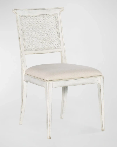 Hooker Furniture Charleston Cane Dining Side Chairs, Set Of 2 In Magnolia White