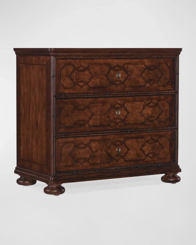 Hooker Furniture Charleston Cherry & Walnut 3-drawer Nightstand In Brown