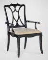 Hooker Furniture Charleston Upholstered Dining Arm Chair In Black Cherry