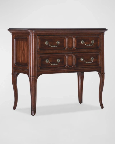 Hooker Furniture Charleston Walnut 2-drawer Nightstand In Brown