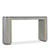 Hooker Furniture Dylian Leather Console In Gray