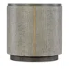 Hooker Furniture Dylian Leather End Table In Gray