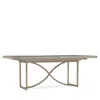 Hooker Furniture Elixir 80 Rectangular Dining Table In Light Wood Brass