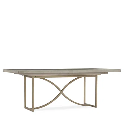 Hooker Furniture Elixir 80 Rectangular Dining Table In Light Wood Brass