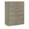 Hooker Furniture Linville Falls Pisgah Five Drawer Chest In Smoke Gray