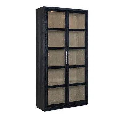 Hooker Furniture Shou Sugi Ban Curio Cabinet In Black