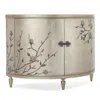 Hooker Furniture Marguerite Two Door Demilune Chest In Silver