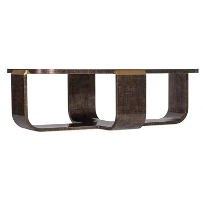 Hooker Furniture Melange Frame Coffee Table In Dark Wood,gold