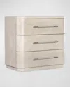 Hooker Furniture Modern Mood 3-drawer Nightstand In Diamond Alabaster