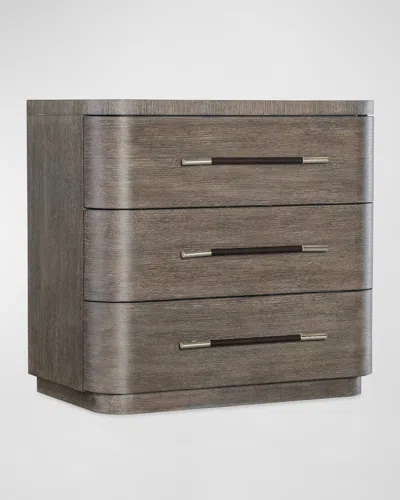 Hooker Furniture Modern Mood 3-drawer Nightstand In Gray