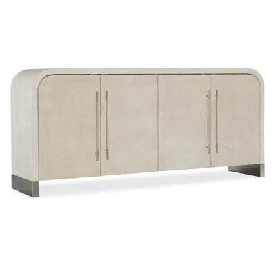Hooker Furniture Modern Mood 80'' Sideboard In Light Wood,diamond