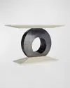 Hooker Furniture Modern Mood Console Table In Diamond Alabaster