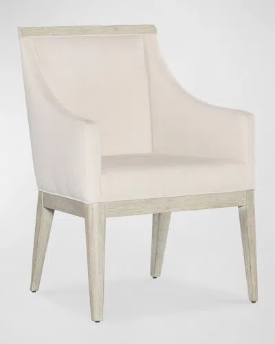 Hooker Furniture Modern Mood Dining Arm Chairs, Set Of 2 In Diamond Alabaster
