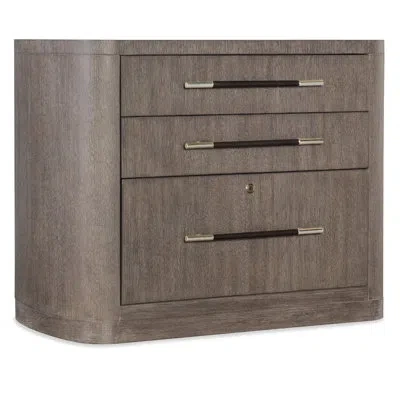 Hooker Furniture Modern Mood Lateral File In Brown,black