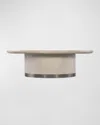 Hooker Furniture Modern Mood Round Cocktail Table In Diamond Alabaster