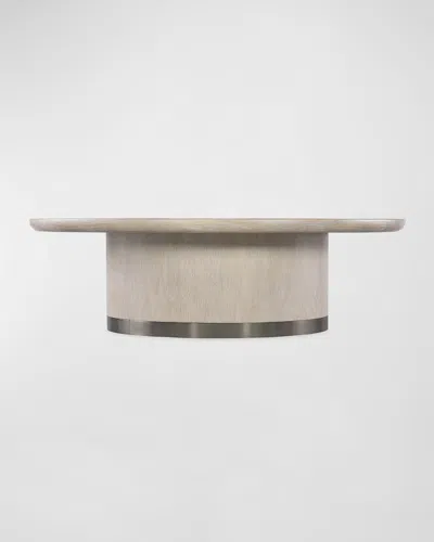 Hooker Furniture Modern Mood Round Cocktail Table In Diamond Alabaster